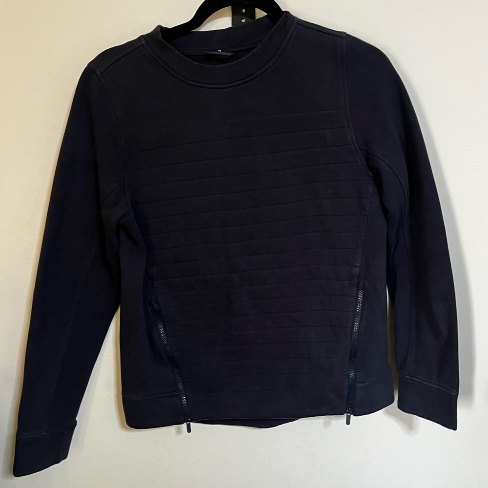 Lululemon Navy Long Sleeve Top with Zipper Accents